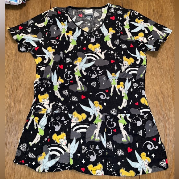 Disney Tinkerbell scrub top - Picture 1 of 2